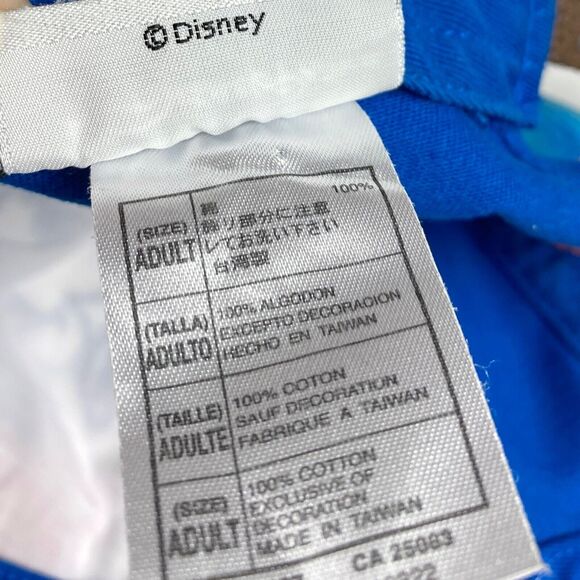 Disney Parks Classic Mickey Mouse Hat Blue Retro Baseball Cap Leather Strap Back - Picture 12 of 14